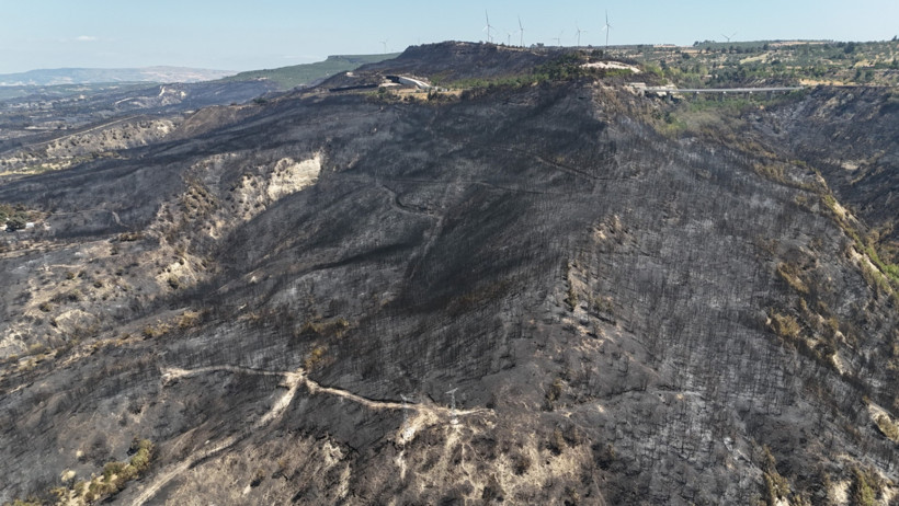 Çanakkale'de yangından geriye bu acı tablo kaldı - Resim : 1