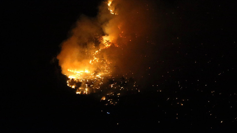 Pamukkale yanıyor! Havadan karadan müdahale başladı - Resim : 5
