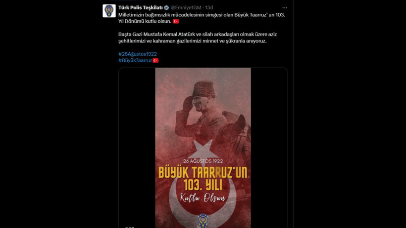 Emniyet geri adım attı! Tepki çeken Büyük Taarruz paylaşımını sildi - Resim : 3