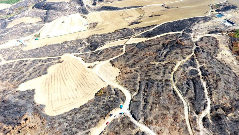 Tekirdağ Şarköy’de orman yangını sonrası temizlik başladı - Resim : 5