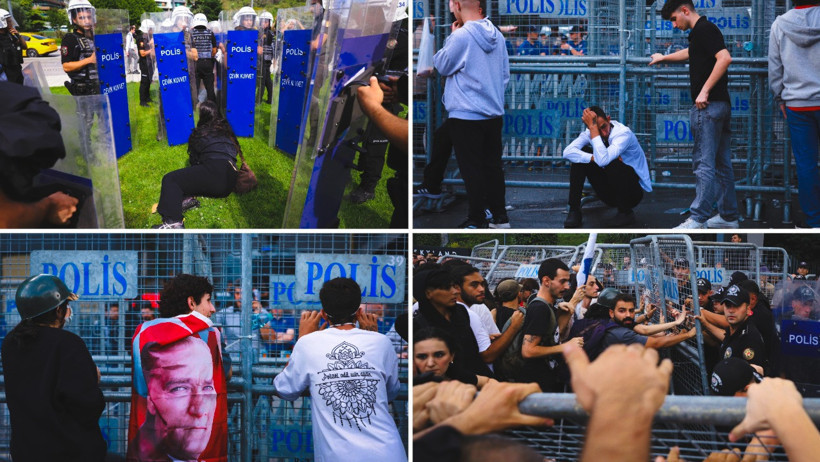 Polis içeridekilere gaz sıktı, Gürsel Tekin CHP il binasına girdi - Resim : 2