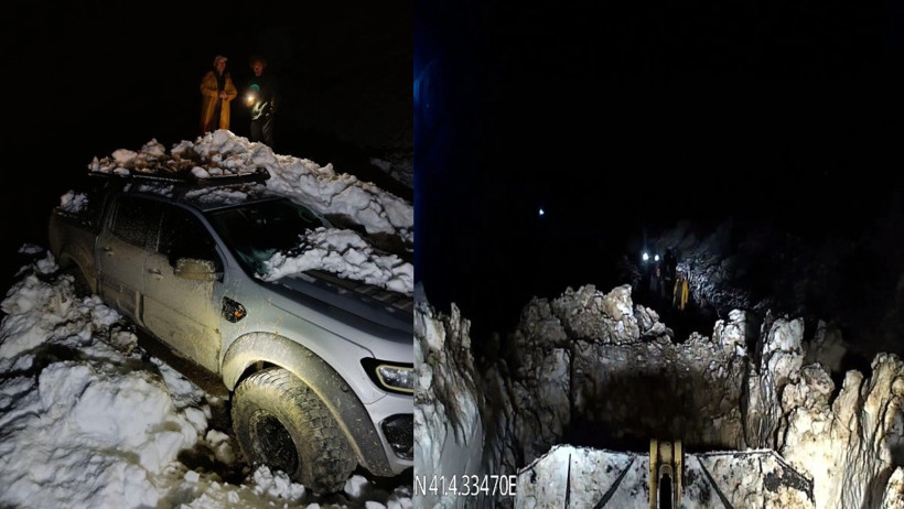 Rize’nin Trovit Yaylası'na bir kez daha çığ düştü - Resim : 1