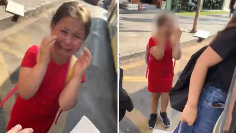 Yolcu ile şoför birbirine girdi, küçük kız gözyaşlarına boğuldu - Resim : 1