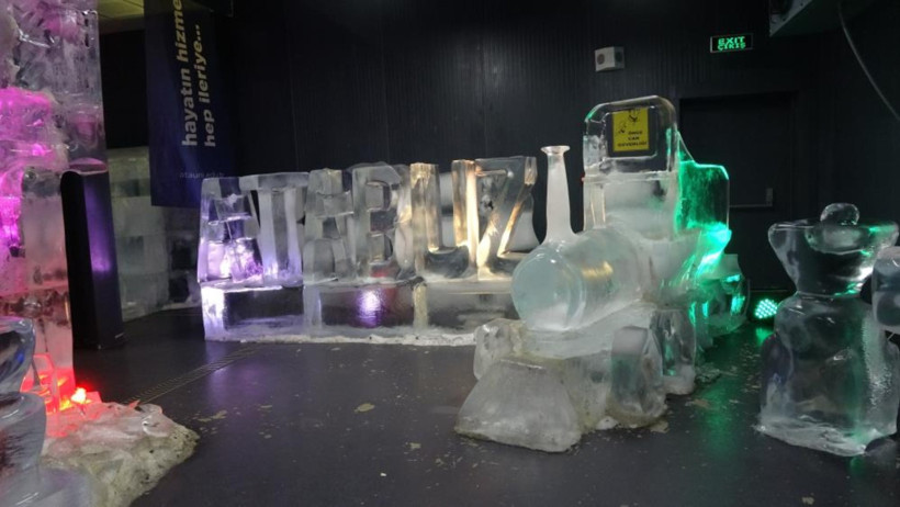 Sıfırın altında sanat: Buz müzesi ziyaretçi akınına uğruyor - Resim : 1