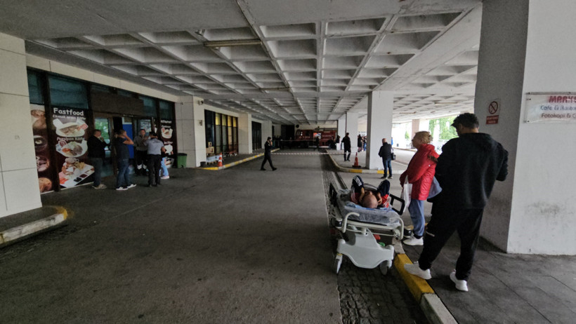 Sultan I. Murat Devlet Hastanesi’nde yangın paniği - Resim : 1