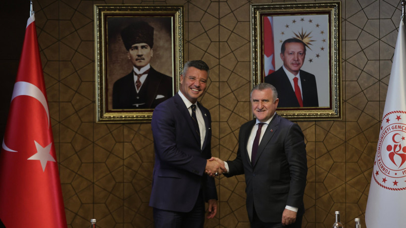 Sadettin Saran, Bakan Osman Aşkın Bak ile görüştü - Resim : 1