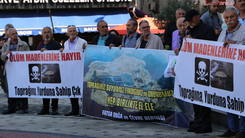 Giresun’da yurttaşlardan maden protestosu - Resim : 1