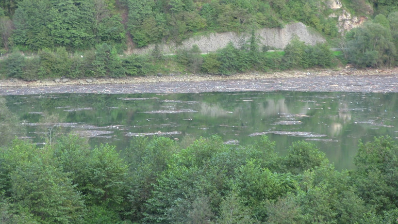 Selin sürüklediği tomruklar Muratlı Barajı’nı kapladı - Resim : 4