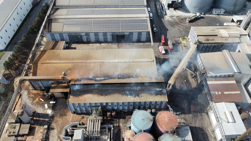 Edirne'de yağ fabrikasında patlama - Resim : 1