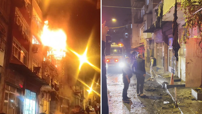 Beyoğlu'nda kız istemede patlatılan havai fişekler evi yaktı - Resim : 3