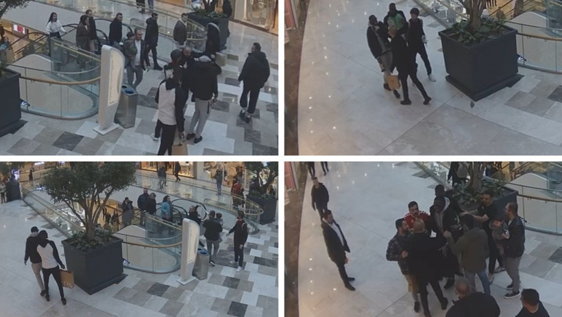 AVM’de skandal anlar! Ünlü futbolcuya silah çekip şemsiye fırlattı - Resim : 2