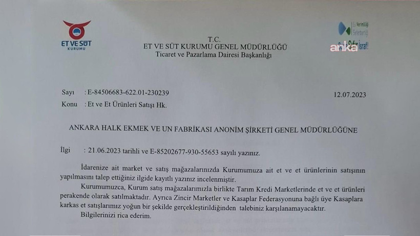 Et ve Süt Kurumu, Mansur Yavaş'ın teklifini iki yılda iki kez reddetmiş - Resim : 2