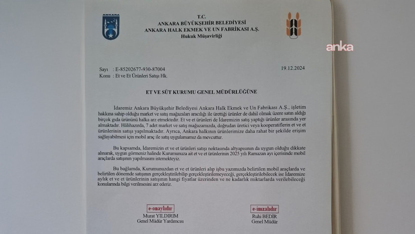 Et ve Süt Kurumu, Mansur Yavaş'ın teklifini iki yılda iki kez reddetmiş - Resim : 3