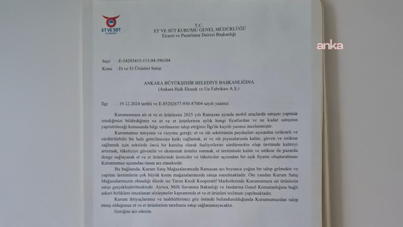 Et ve Süt Kurumu, Mansur Yavaş'ın teklifini iki yılda iki kez reddetmiş - Resim : 4