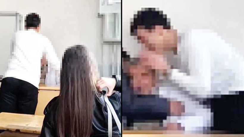 Lise öğrencilerinden öğretmene zorbalık - Resim : 1