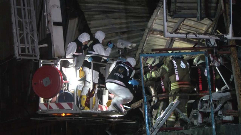 Başakşehir Atatürk Oto Sanayi Sitesi'nde yangın: 1 ölü, 1 yaralı - Resim : 1