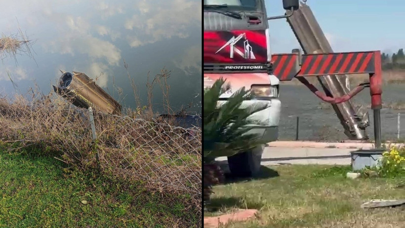 İran'dan atılan f&uuml;ze vuruldu, par&ccedil;aları Hatay'a d&uuml;şt&uuml; - Resim : 1