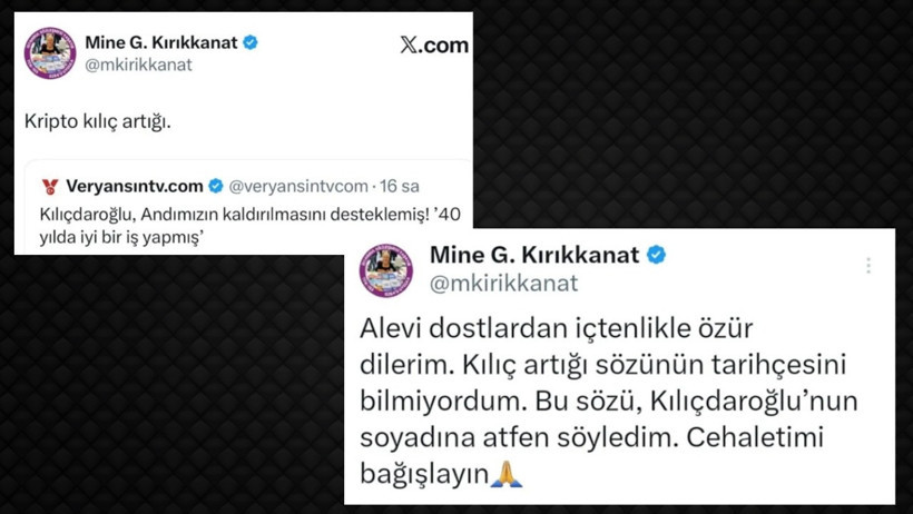 &Ouml;zg&uuml;r &Ouml;zel&rsquo;den Mine Kırıkkanat&rsquo;a Kılı&ccedil;daroğlu tepkisi - Resim : 1