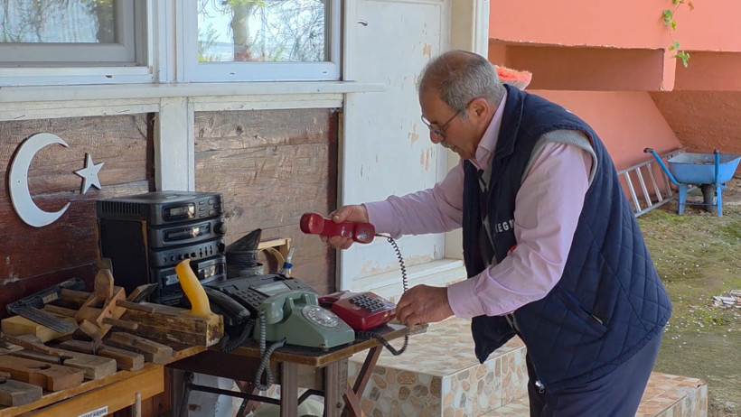 Ev avlusu zamana açılan kapıya dönüştü - Resim : 1