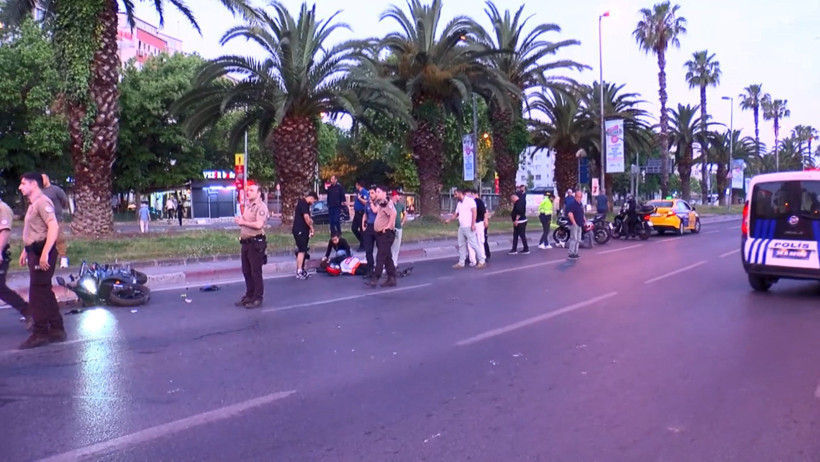 İstanbul'da zincirleme motosiklet kazası: Yaralılar var - Resim : 1