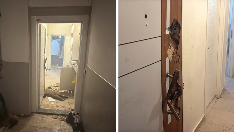 Evini ateşe verip kendisini içeriye kilitledi - Resim : 1
