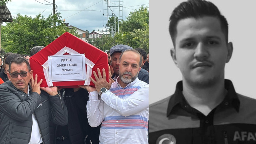 Yürek yakan veda! Eşi tabutuna son kez sarıldı, babası namazını kıldırdı - Resim : 4