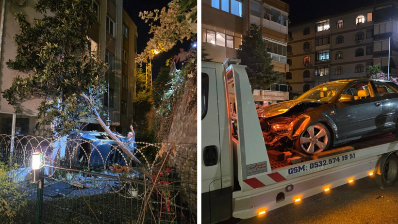 Otomobil 15 metrelik apartman boşluğuna düştü - Resim : 2
