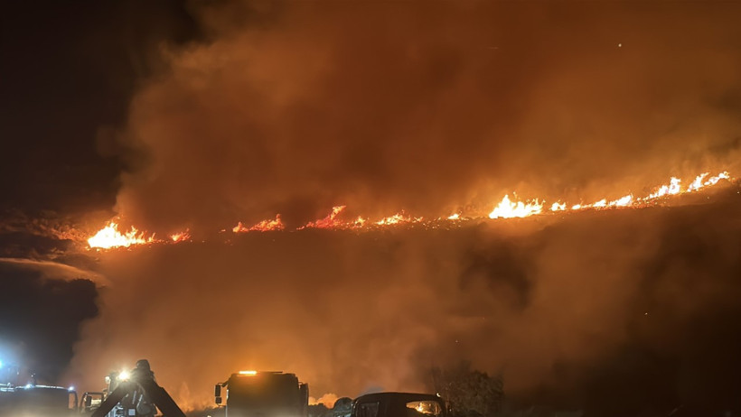 Bodrum'da korkutan yangın - Resim : 3
