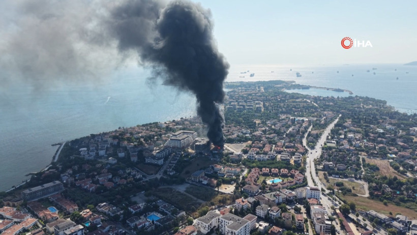 Tuzla'da işçi konteynerinde yangın - Resim : 1