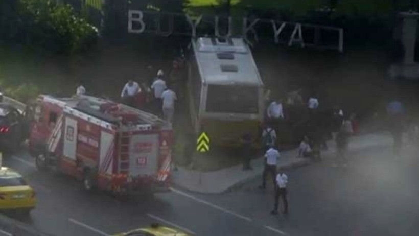 İETT otobüsü site duvarına çarptı: 2 ölü 16 yaralı - Resim : 1