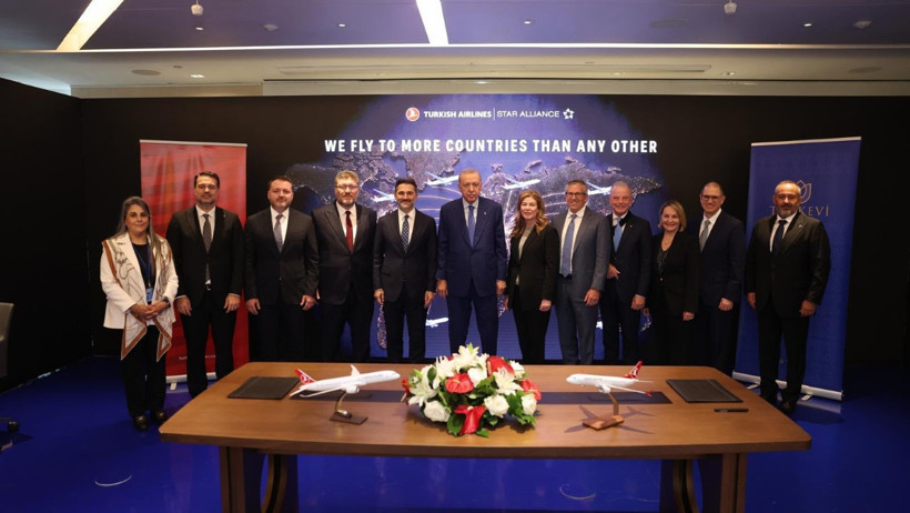THY ABD'den 150 Boeing uçağı alacak. İmzalar Erdoğan'ın huzurunda atıldı - Resim : 1