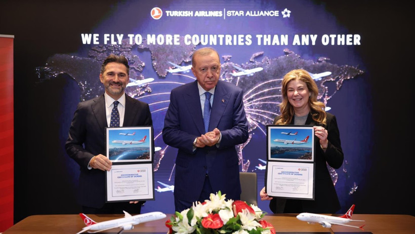 THY ABD'den 150 Boeing uçağı alacak. İmzalar Erdoğan'ın huzurunda atıldı - Resim : 3