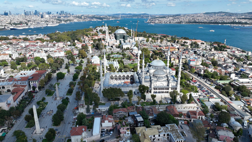 Ayasofya'yı görenler şaşkına döndü! Kubbenin üzerindeki örtünün sırrı ne? - Resim : 6