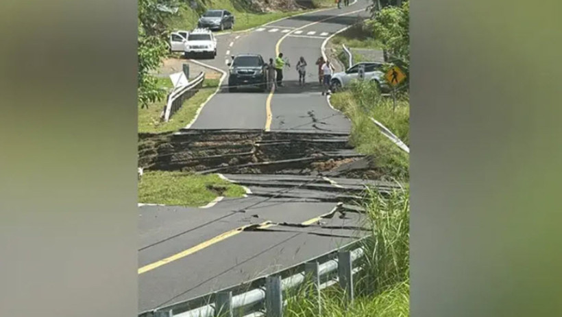 Panama'da 7.7 büyüklüğünde deprem! Binalar ve yollar çöktü, tsunami uyarısı yapıldı - Resim : 4