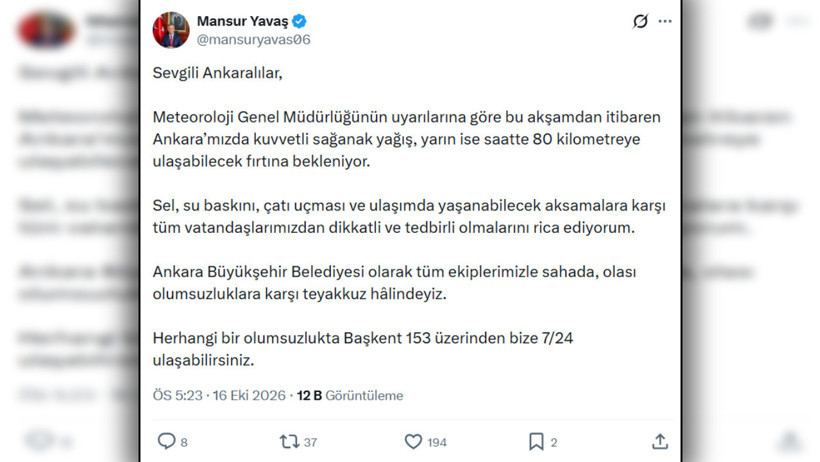 Mansur Yavaş Ankara'yı uyardı! Saat verdi - Resim : 4