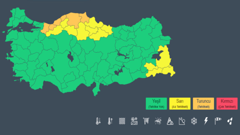 İstanbul sınırını geçti. Meteoroloji yeni uyarıları peş peşe yaptı - Resim : 1