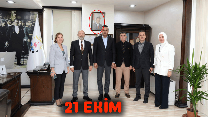 AKP'ye geçen belediye başkanı Atatürk fotoğraflarını kaldırdı Erdoğan'ın fotoğrafını astı - Resim : 3