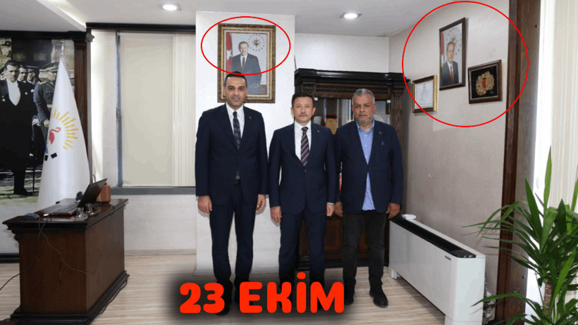 AKP'ye geçen belediye başkanı Atatürk fotoğraflarını kaldırdı Erdoğan'ın fotoğrafını astı - Resim : 4