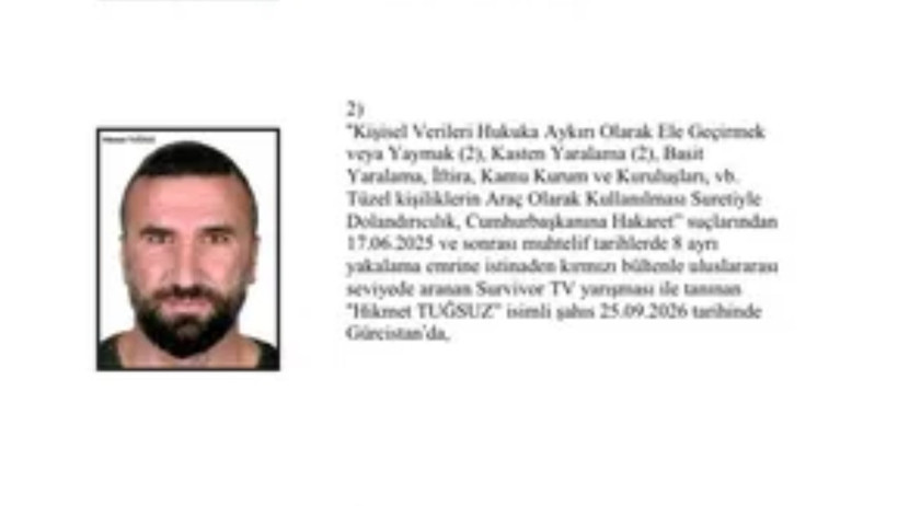 Survivor Hikmet Tuğsuz Türkiye'ye getirildi! 8 ayrı yakalama emri bulunuyordu - Resim : 1
