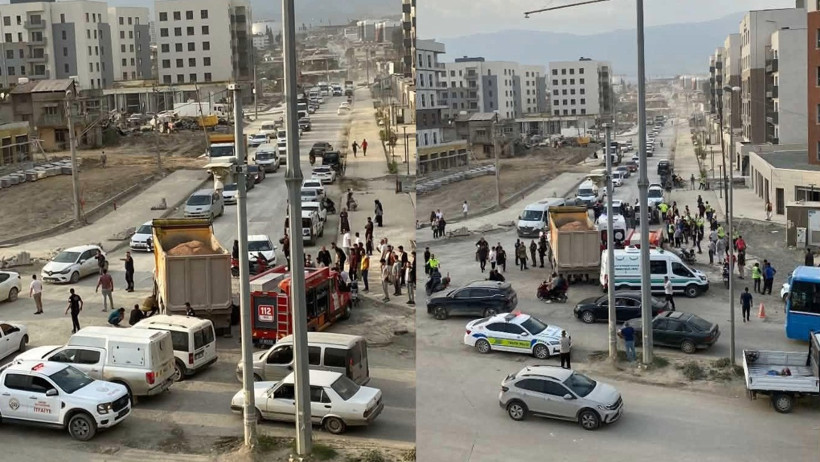 Dev kamyonla küçük motor aynı yolda gider mi? Hafriyat kamyonu motorcuyu ezdi - Resim : 3