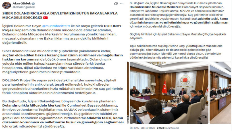 Bakan Akın Gürlek dolandırıcıların para trafiğini anlık yakalayacak sistemi açıkladı - Resim : 4