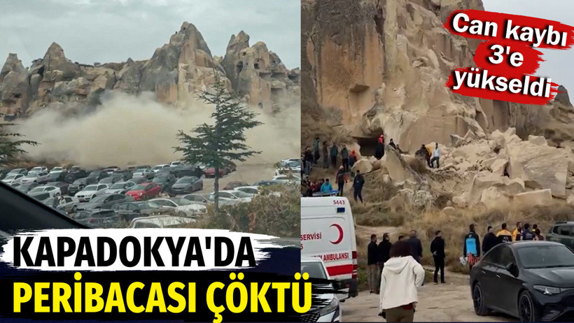 Kapadokya'da peribacası &ccedil;&ouml;kt&uuml;. &Ouml;l&uuml; ve yaralılar var - Resim : 1