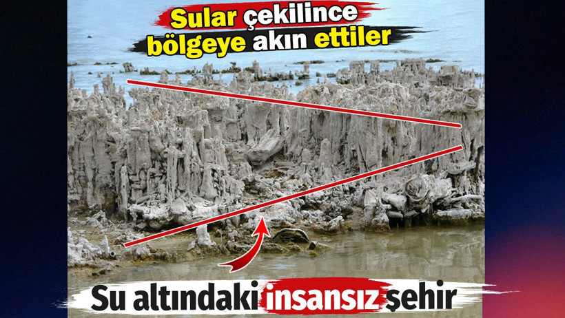 Su altında insansız şehir gibi. Sular çekilince bölgeye akın ettiler - Resim : 1