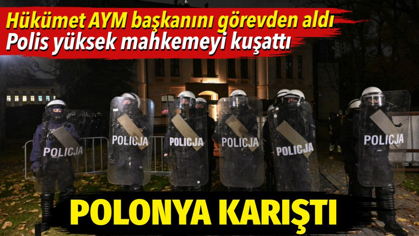 Polonya karıştı. Hükümet AYM başkanını görevden aldı. Polis yüksek mahkemeyi kuşattı - Resim : 1
