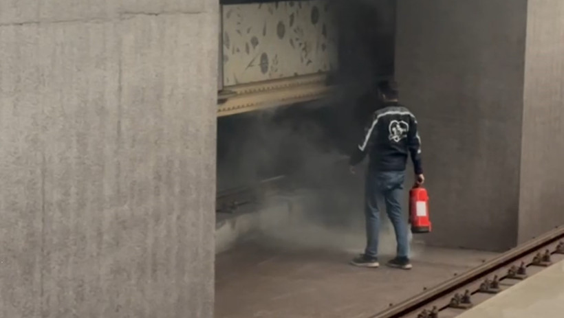İstanbul'da metro yangını: İstasyon kapatıldı, yolcular tahliye edildi - Resim : 1