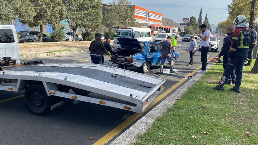 Takla atan araçtan mucize kurtuluş - Resim : 1