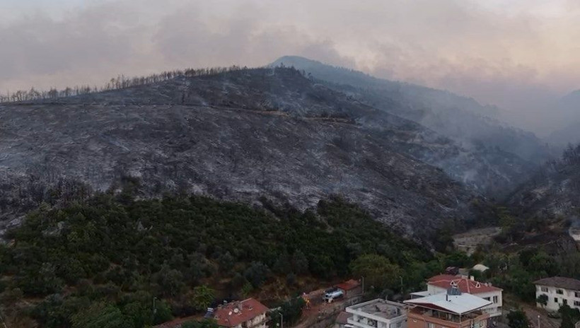 Bir zamanlar yemyeşildi: Bursa'da yanan bölge havadan görüntülendi - Resim: 3