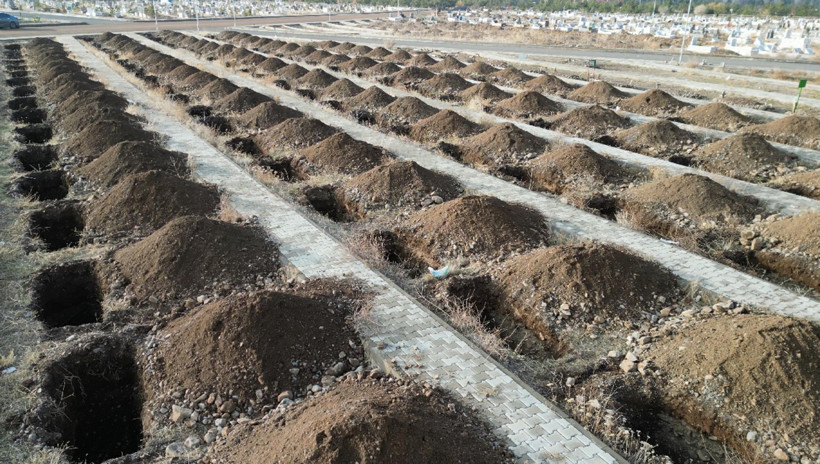 Korku filmi gibi görüntü! Kışa hazırlık 500 mezar kazıldı - Resim : 2