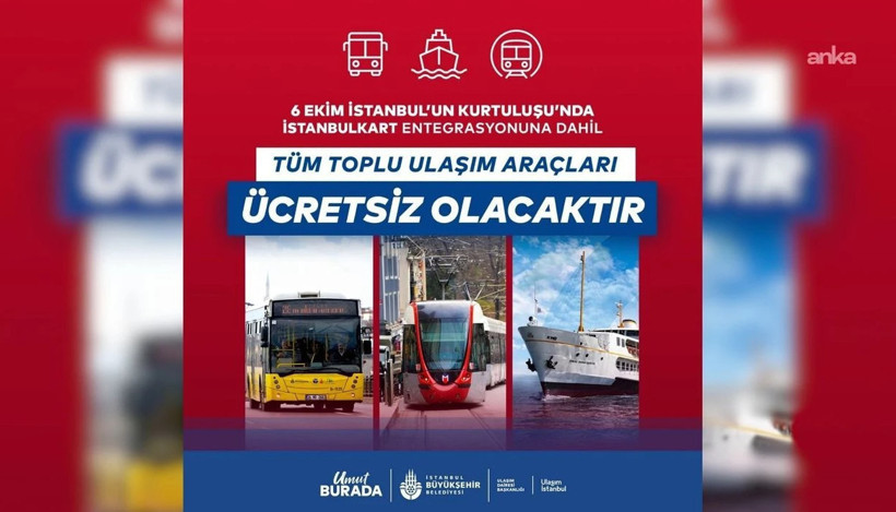 İstanbul'da yaşayanlar dikkat! Salı g&uuml;n&uuml; toplu ulaşım &uuml;cretsiz olacak - Resim : 2