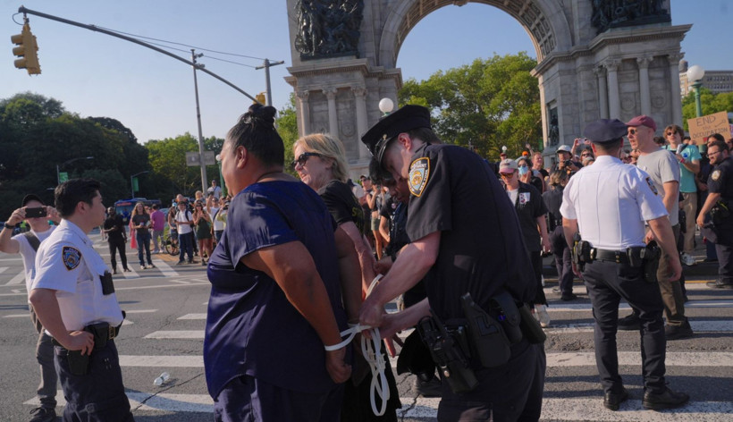 New York'ta Gazze gözaltıları - Resim: 6